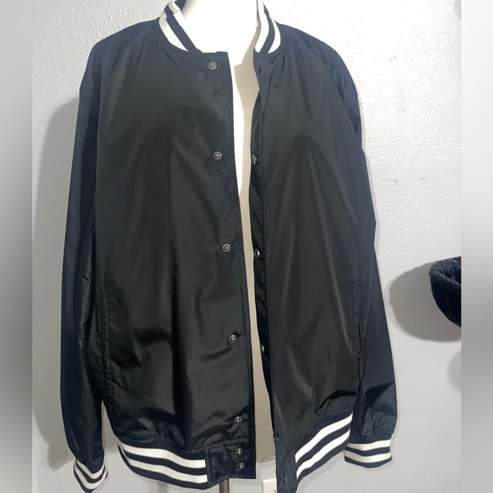 Black Jacket with Button Detail